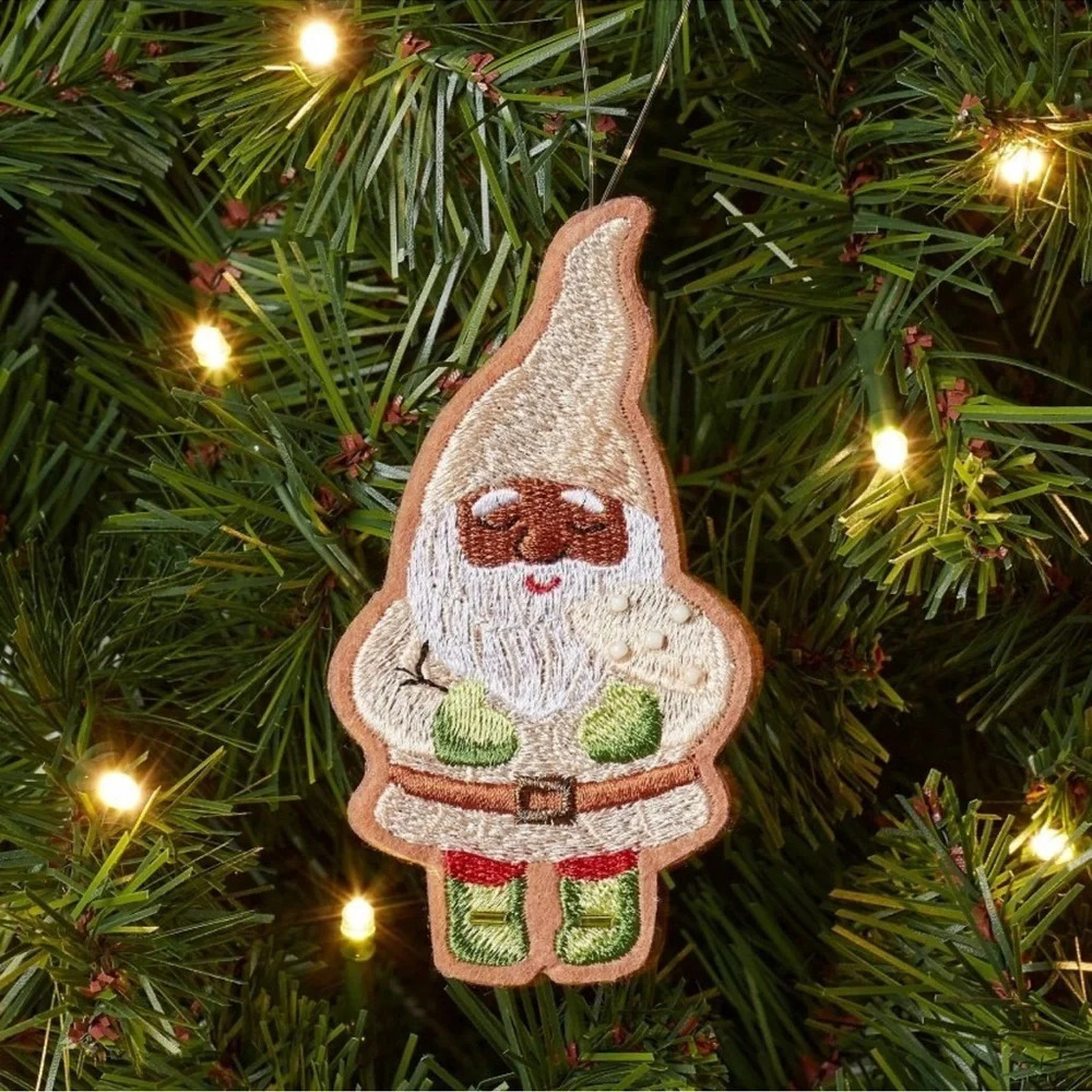 Gnome with Mushroom Ornament, NWT